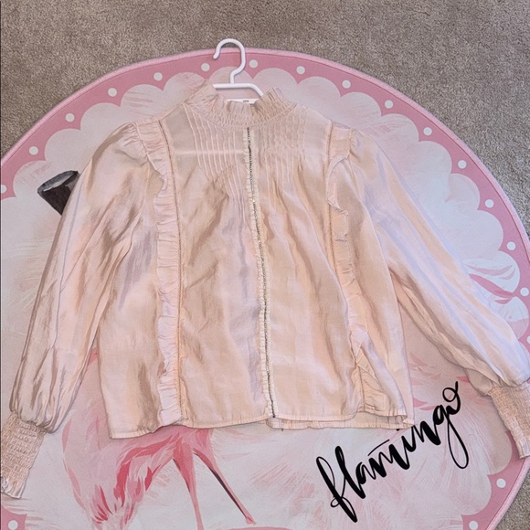 Pink Ruffled Blouse - Picture 2 of 6